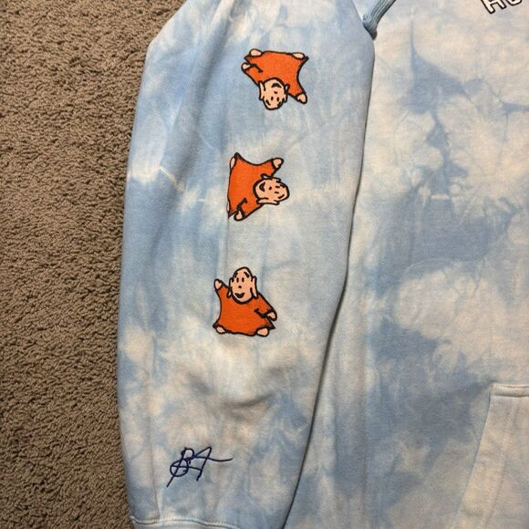 Buddha’s Buds Hollywood Blue Tie Dye Hoodie Men’s XXL Streetwear Limited Release - Picture 6 of 8